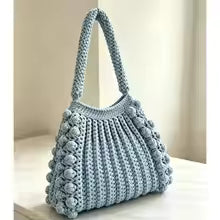 Women's Handmade Crochet Shoulder Bag, Bohemian Woven Handbag for Daily Use, Travel & Casual Outfits