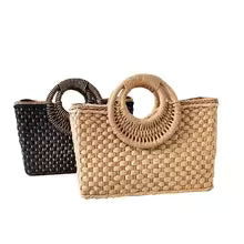 Women's Faux Fur Tote Handbag Retro Square Shoulder Bag with Zipper Pocket