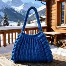 Women's Handmade Crochet Shoulder Bag, Bohemian Woven Handbag for Daily Use, Travel & Casual Outfits